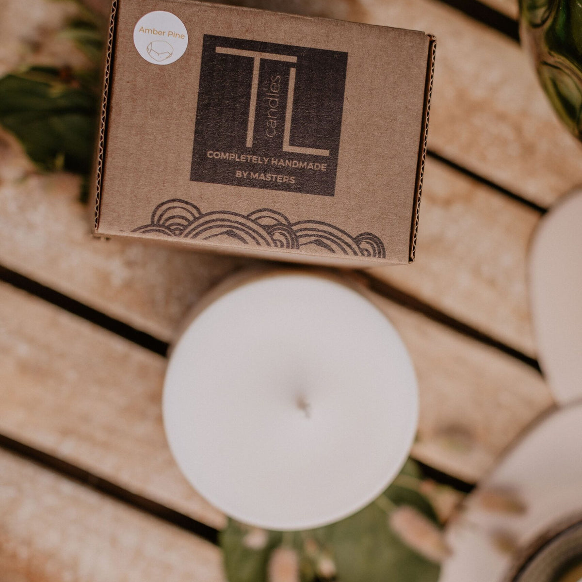 Hand-made Soy Wax Candle with Pine Scent