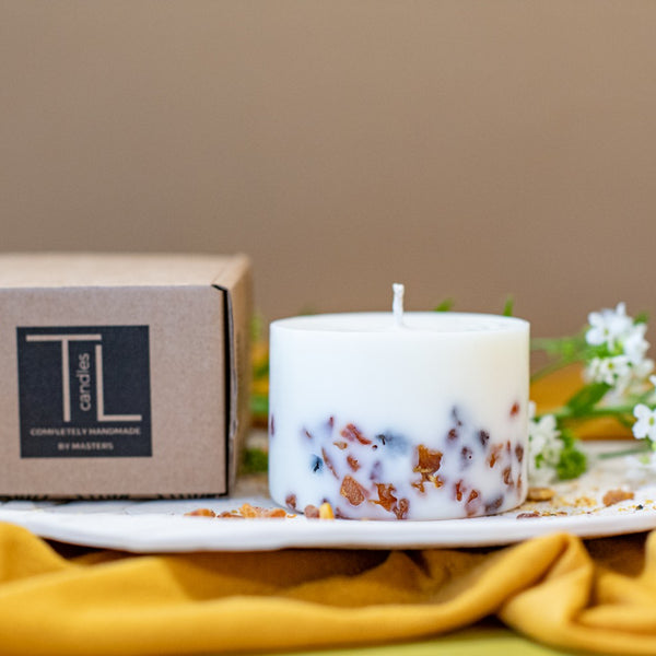 Hand-made Soy Wax Candle with Pine Scent