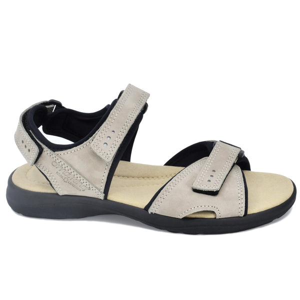 Liiva Women's Leather Sandals - Grey