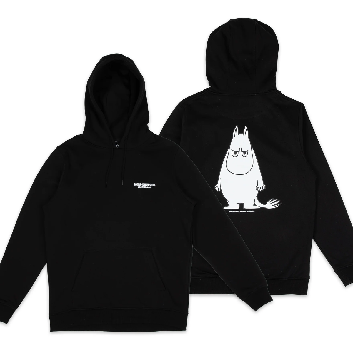 Moomintroll's Temper Hoodie Unisex - Black
