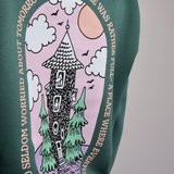 Organic Premium Hoodie Moominhouse - Green