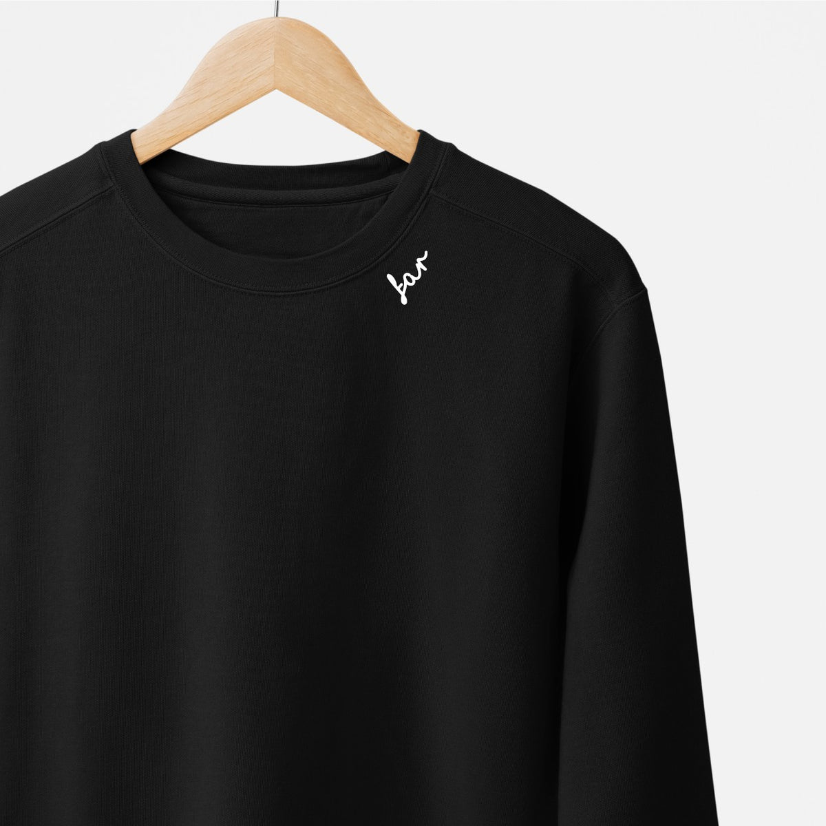 Embroidered Collar Organic Cotton Sweatshirt "Far" (SE)