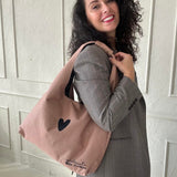 Moon Bag Heart - Cream