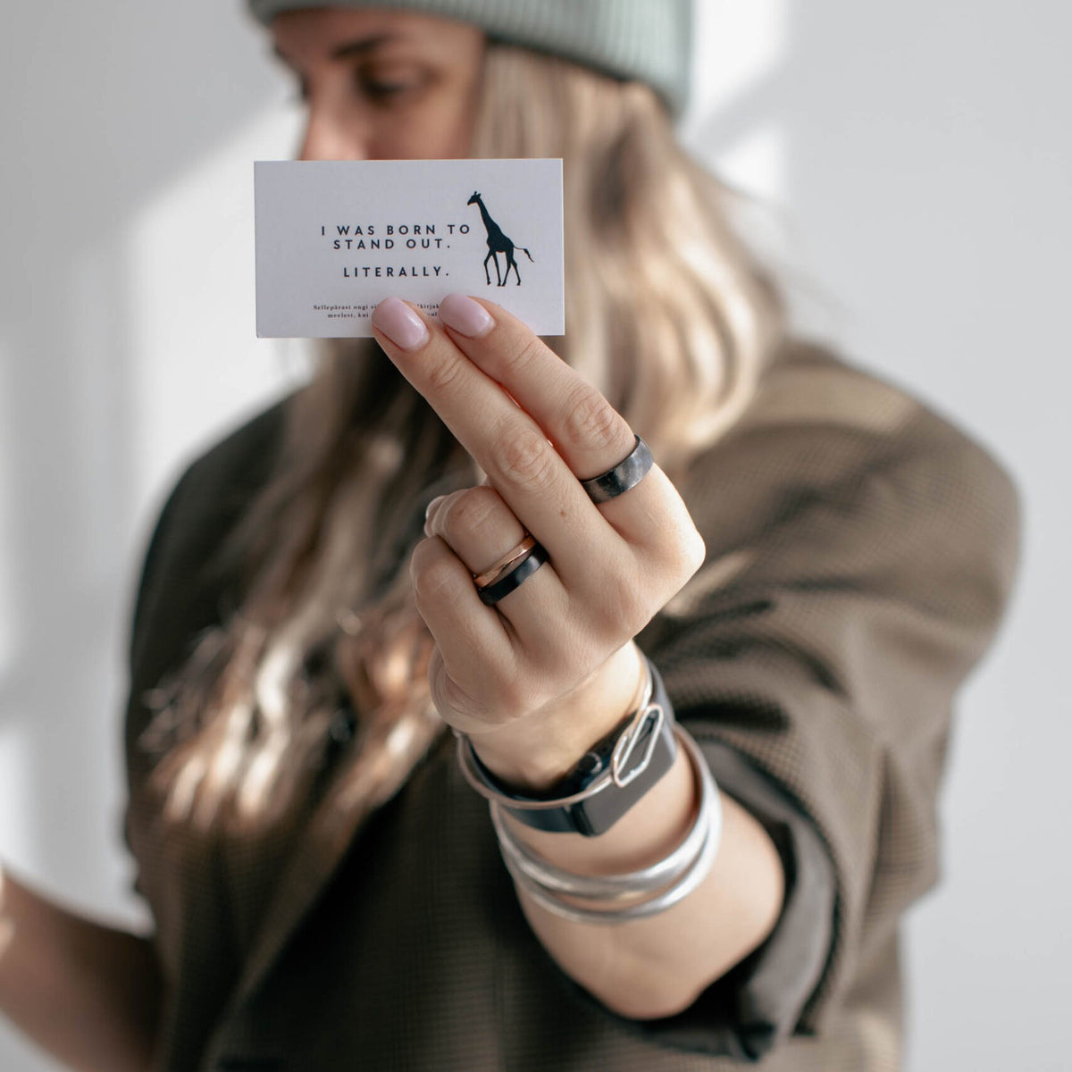 Ultra-Soft Beanie With A Giraffe Label